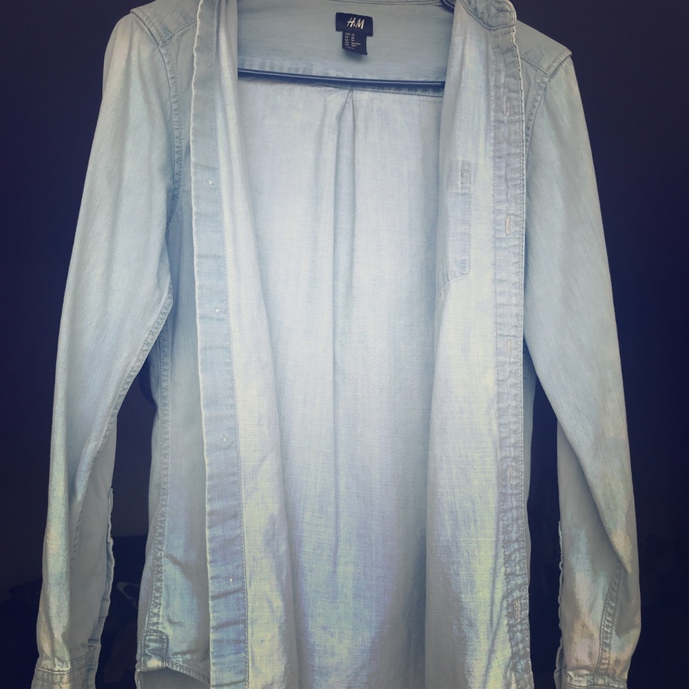 Light blue washed out cardigan